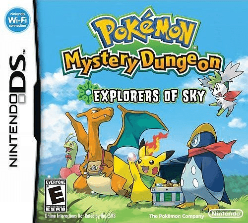 Обложка Pokémon Mystery Dungeon: Explorers of Sky