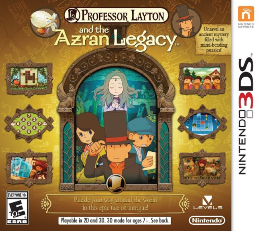 Обложка Professor Layton and the Azran Legacy