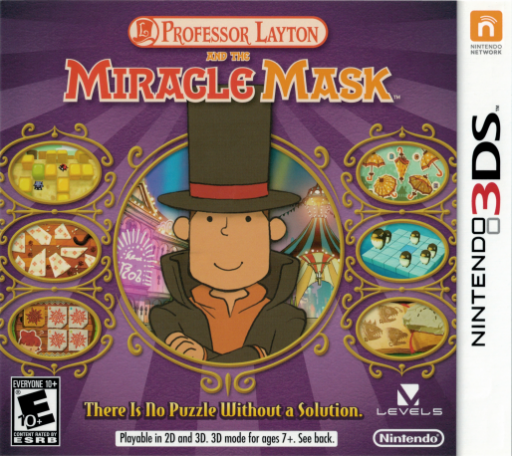 Обложка Professor Layton and the Miracle Mask