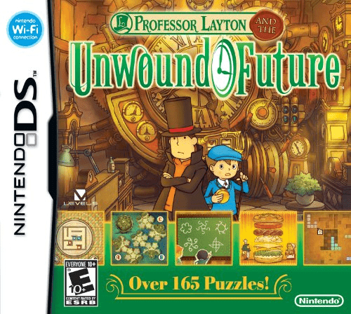 Обложка Professor Layton and the Unwound Future